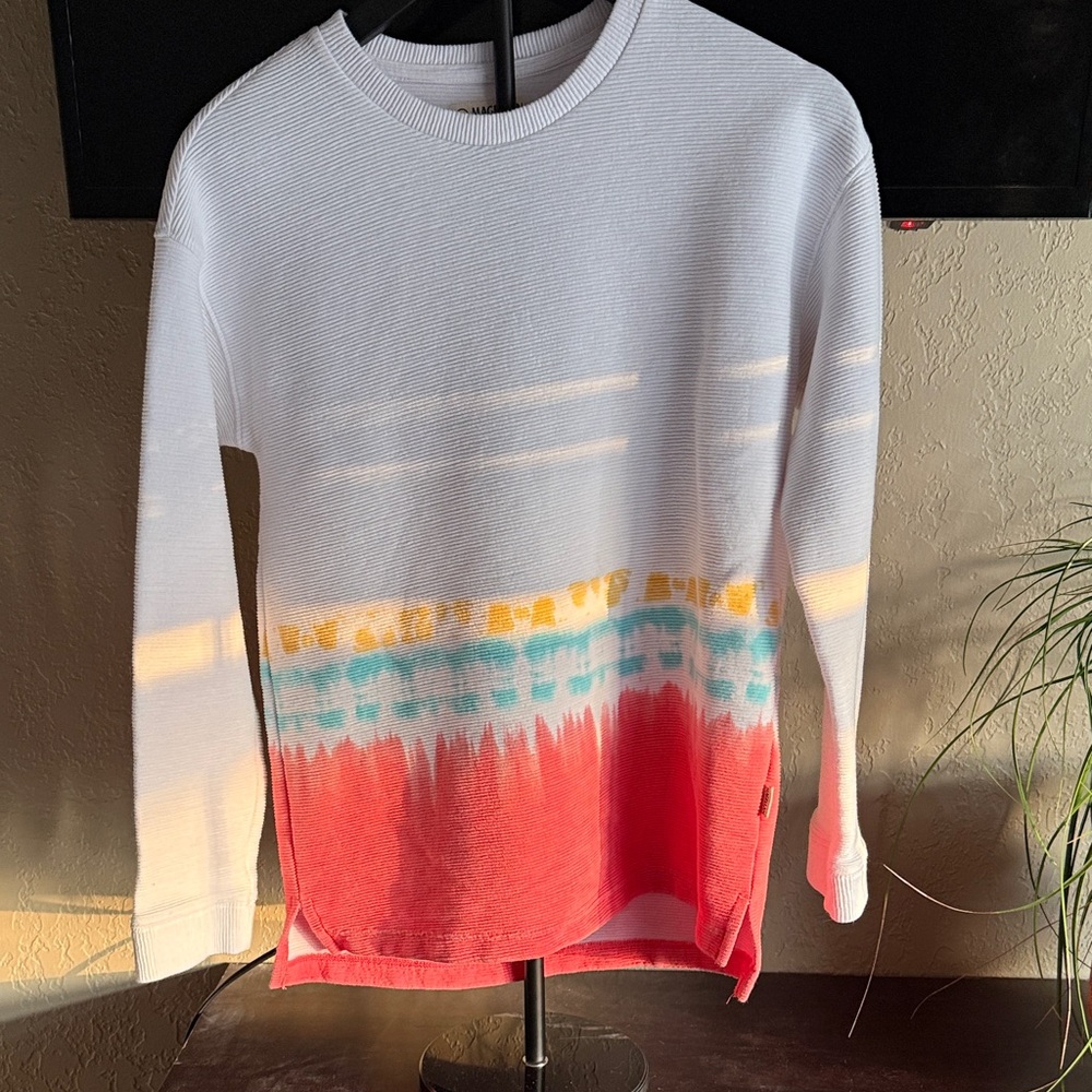 Magellan Outdoors Kids Sweater in White, Red, and Yellow